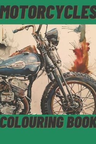 Cover of motorcycles colouring book