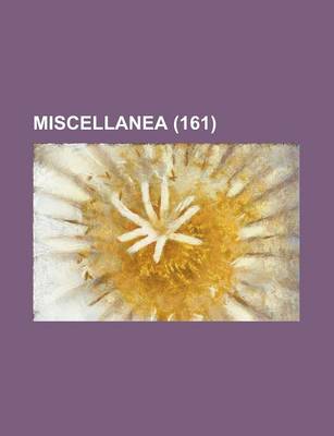 Book cover for Miscellanea (161)