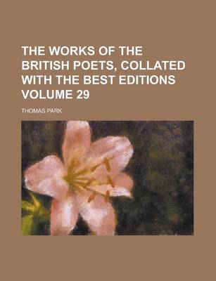 Book cover for The Works of the British Poets, Collated with the Best Editions Volume 29