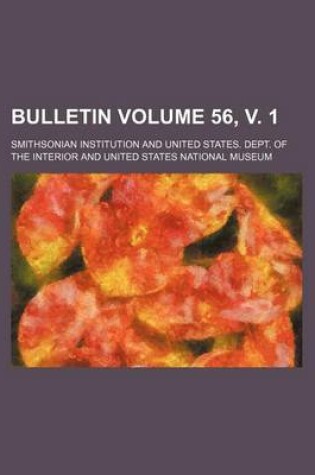 Cover of Bulletin Volume 56, V. 1