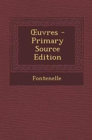 Cover of Uvres - Primary Source Edition