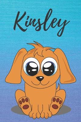 Book cover for Kinsley dog coloring book / notebook / journal / diary