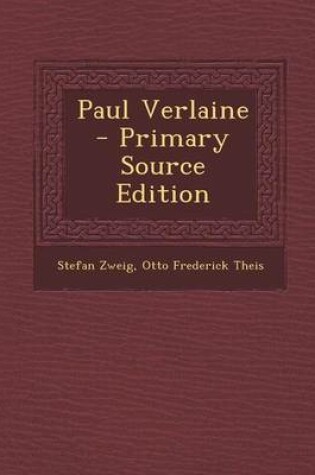 Cover of Paul Verlaine - Primary Source Edition