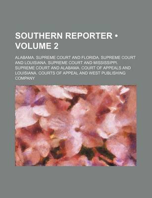 Book cover for Southern Reporter (Volume 2)