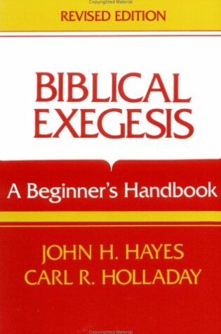 Cover of Biblical Exegesis (Revise