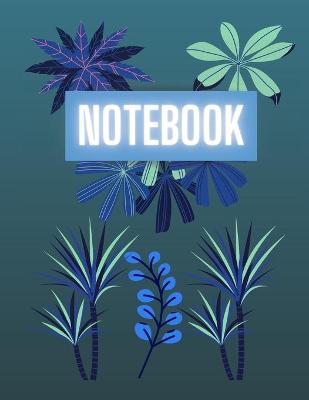 Book cover for Blue Leaf Notebook