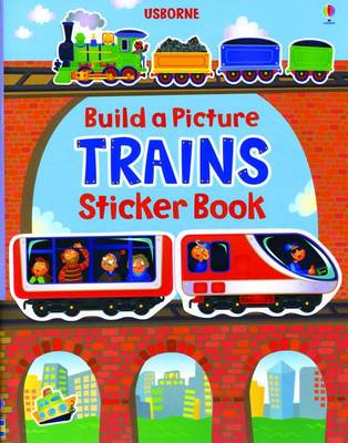 Book cover for Build a Picture Sticker Trains