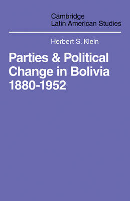 Cover of Parties and Politcal Change in Bolivia