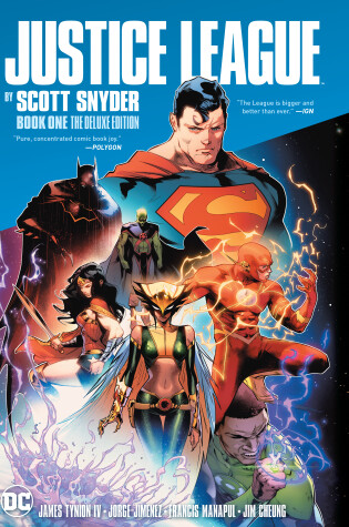 Cover of Justice League by Scott Snyder Book One Deluxe Edition