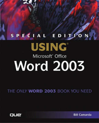 Book cover for Special Edition Using Microsoft Office Word 2003