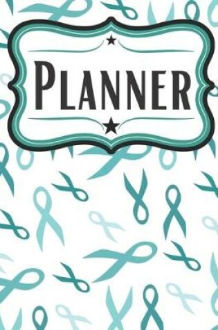 Cover of Teal Ribbon Daily Planner and Journal