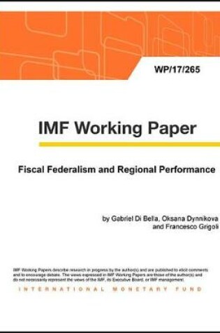 Cover of Fiscal Federalism and Regional Performance