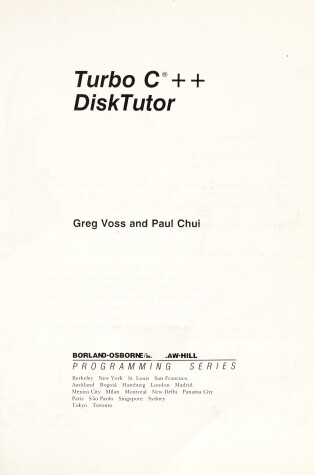 Cover of Turbo C. 3 Disc Tutor