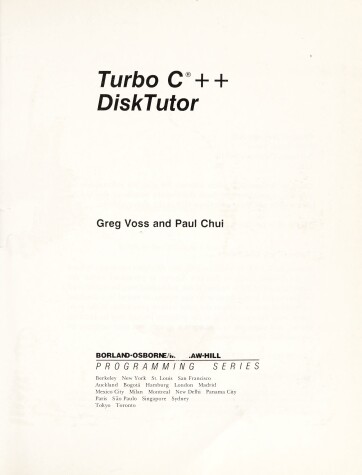 Book cover for Turbo C. 3 Disc Tutor