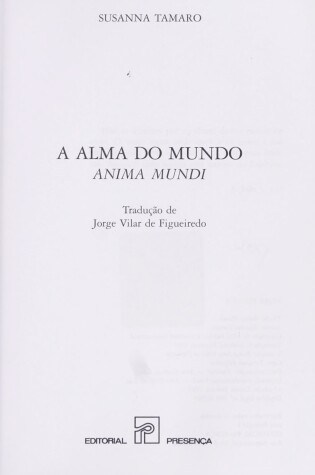 Cover of A Alma Do Mundo - Anima Mundi