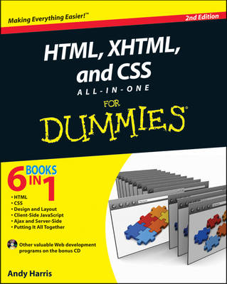 Book cover for HTML, XHTML and CSS All-in-One For Dummies