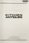 Book cover for Kitchen Antiques