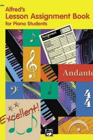 Cover of Alfred's Lesson Assignment Book for Piano Students