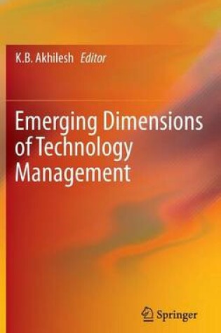 Cover of Emerging Dimensions of Technology Management