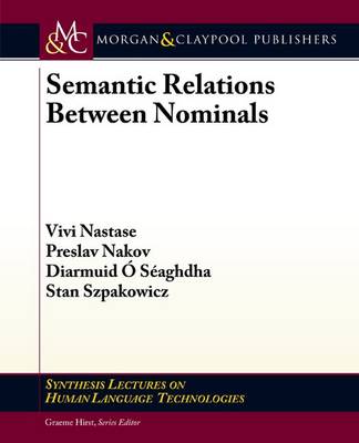 Cover of Semantic Relations Between Nominals