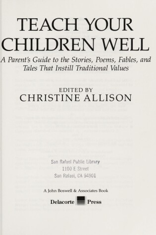 Cover of Teach Your Children Well