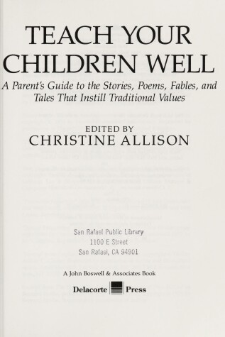 Book cover for Teach Your Children Well