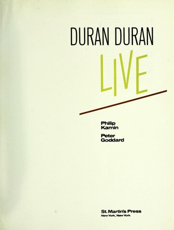 Book cover for Duran Duran Live