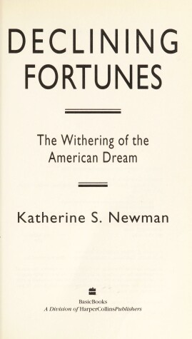 Book cover for Declining Fortunes