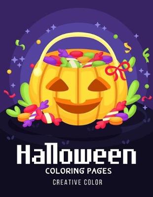 Book cover for Halloween Coloring Pages