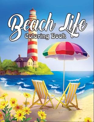 Book cover for Beach Life Coloring Book