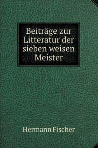 Cover of Beiträge zur Litteratur der sieben weisen Meister