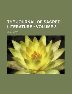 Book cover for The Journal of Sacred Literature (Volume 8)