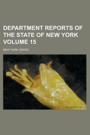 Cover of Department Reports of the State of New York Volume 15