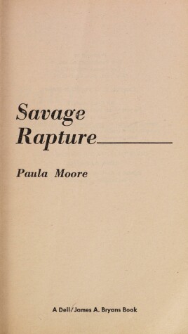 Book cover for Savage Rapture