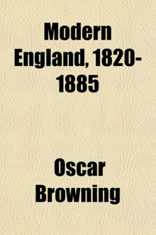 Cover of Modern England, 1820-1885