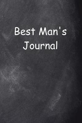 Book cover for Best Man's Journal Chalkboard Design