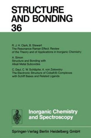 Cover of Inorganic Chemistry and Spectroscopy