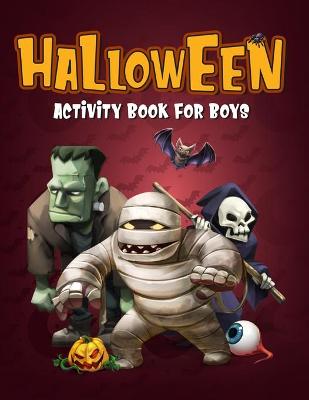 Book cover for Halloween Activity Book For Boys