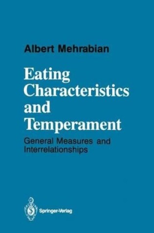 Cover of Eating Characteristics and Temperament