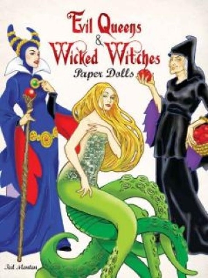 Book cover for Evil Queens and Wicked Witches Paper Dolls