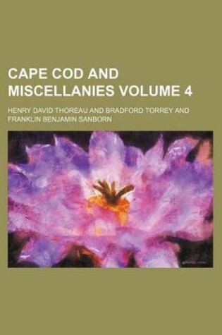 Cover of Cape Cod and Miscellanies Volume 4