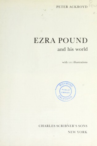Cover of Ezra Pound and His World