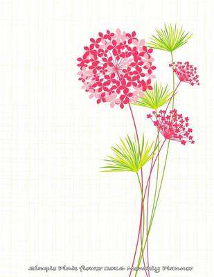 Book cover for Simple Pink Flower 2016 Monthly Planner