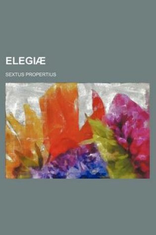 Cover of Elegiae