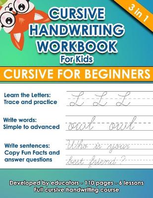Book cover for Cursive Handwriting Workbook For Kids