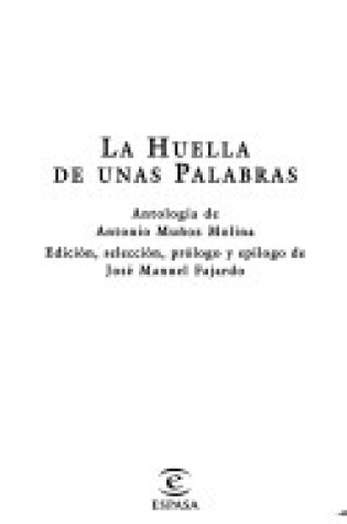 Cover of Las Huella De Unas Palabras