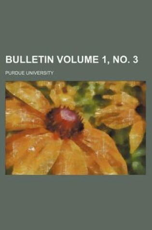 Cover of Bulletin Volume 1, No. 3