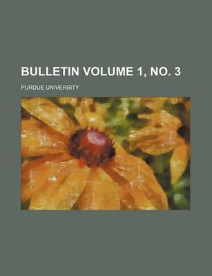 Book cover for Bulletin Volume 1, No. 3