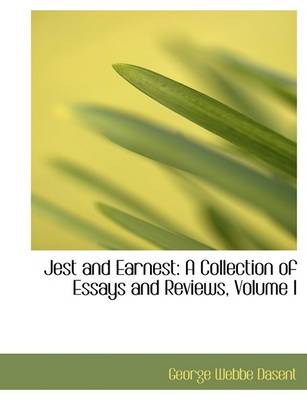 Book cover for Jest and Earnest