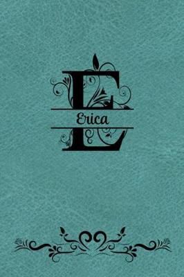 Book cover for Split Letter Personalized Journal - Erica